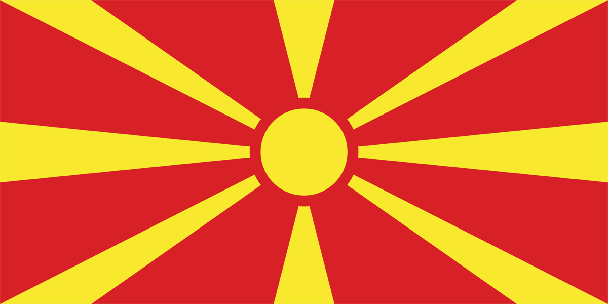 Flag of North Macedonia